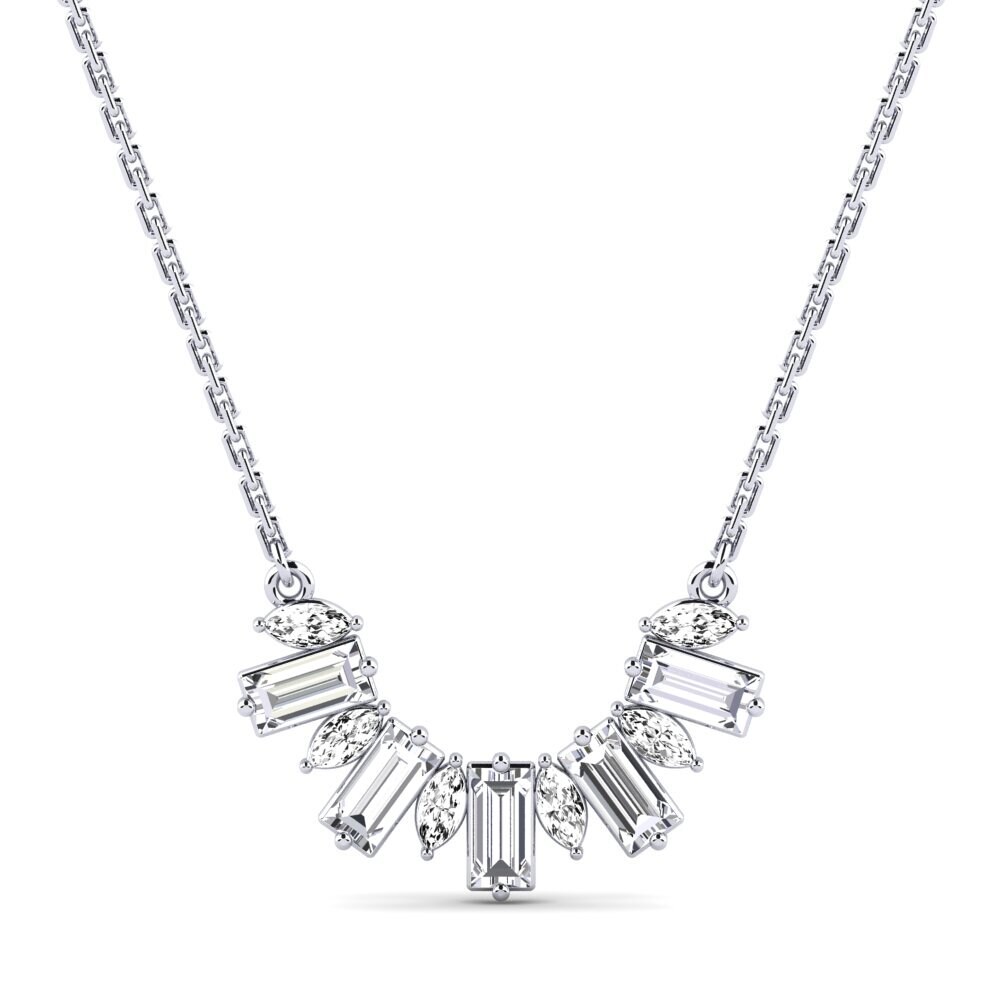 Collier Vintage En Or 9 Carats Avec Moissanite - Pendentif Rond Doré, Pierres Diamant Et Moissanite, Neuf Sans Emballage