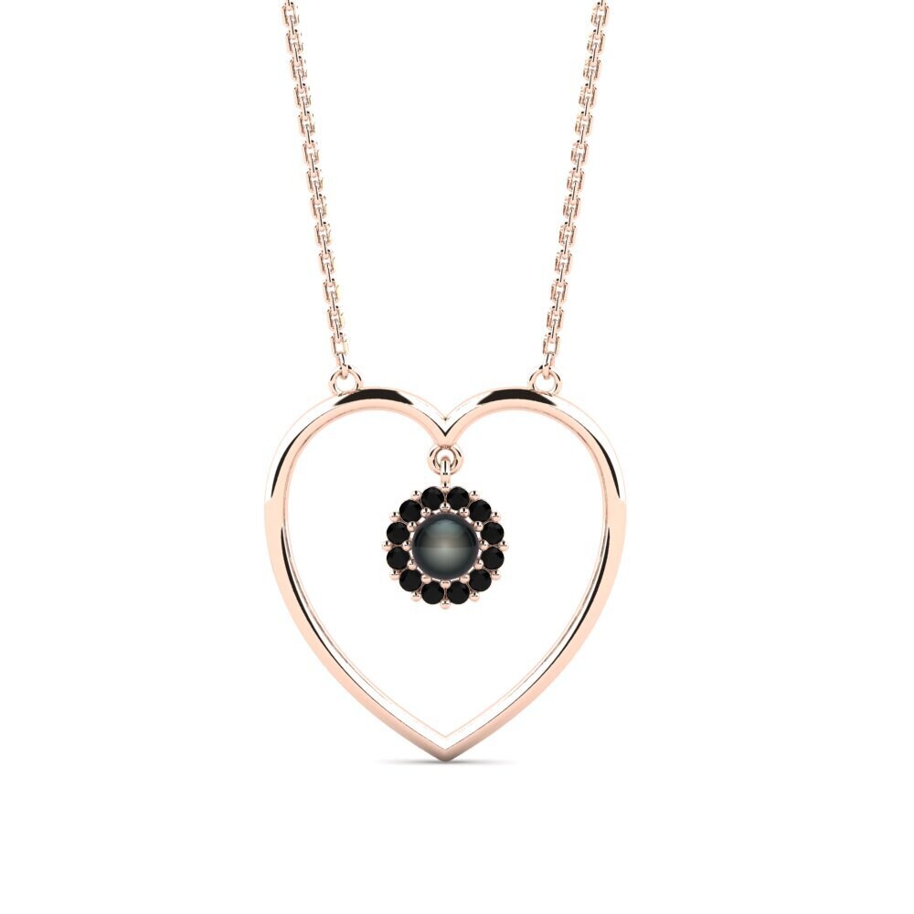 Heart Black Sapphire Necklaces
