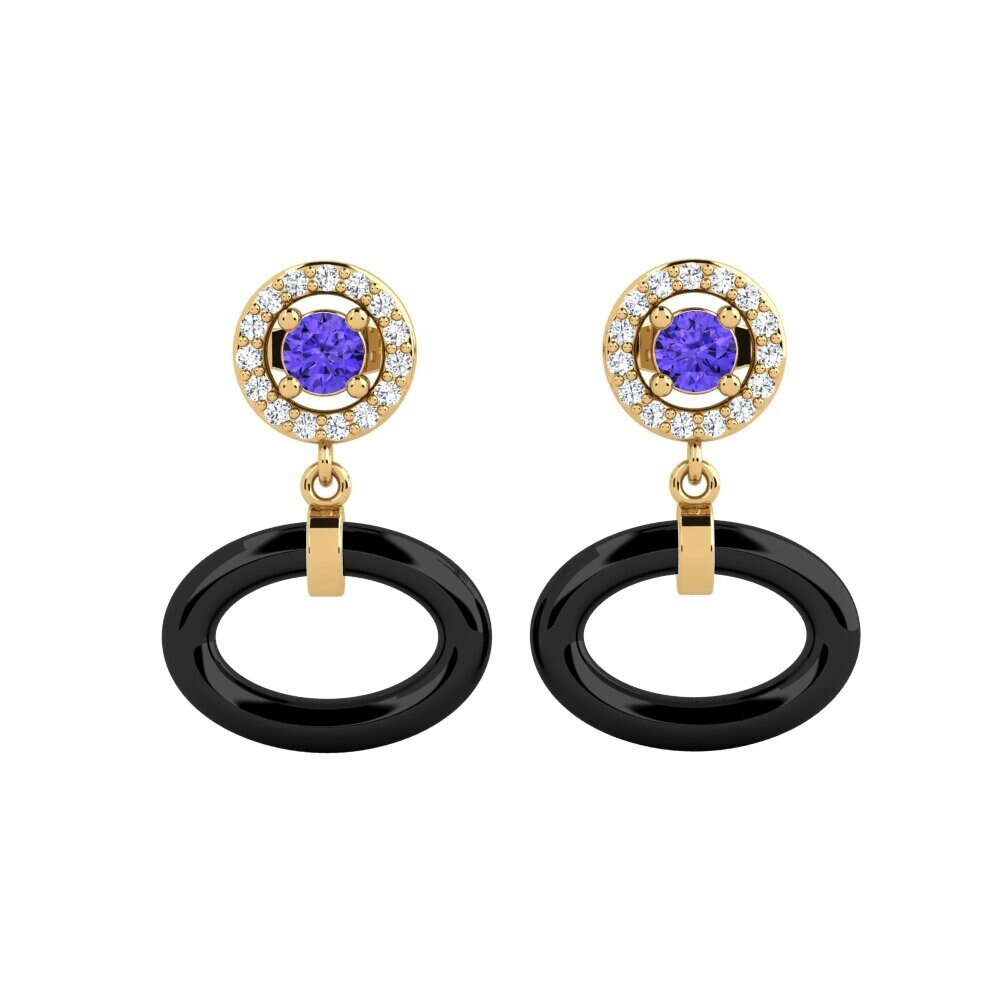 Round Tanzanite Women's Earring Harriette