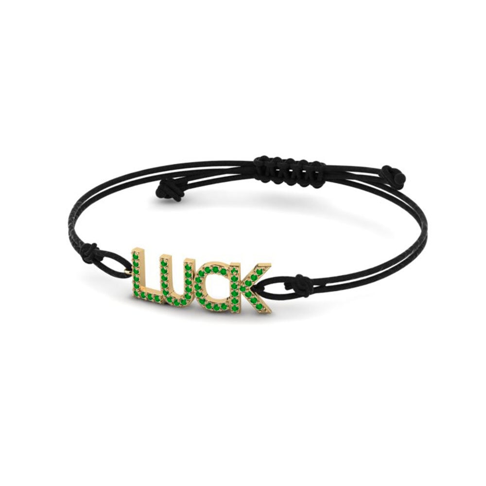 Smeraldo Bracciale in corda Hartina