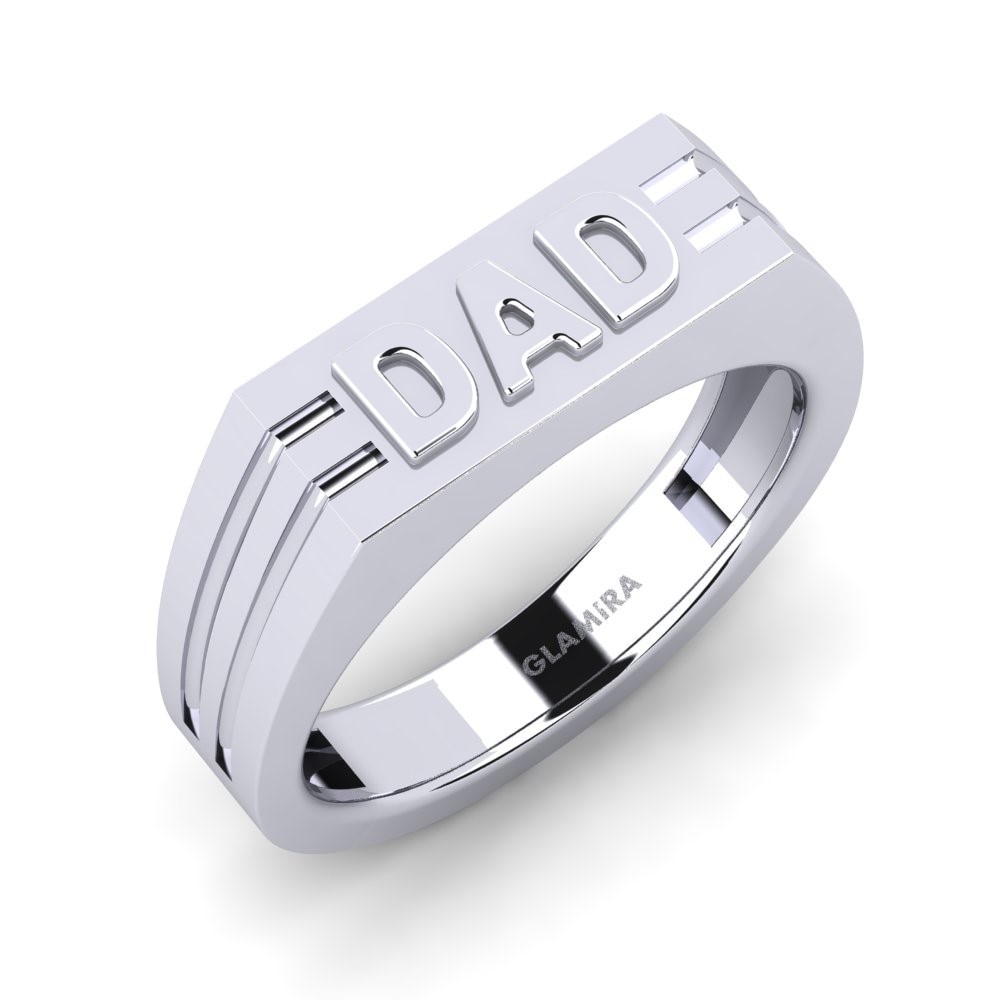 Bague pour homme Alec Or Blanc 750