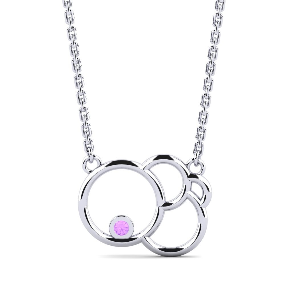 Plata 925 Amatista Collar de Mujer Harville