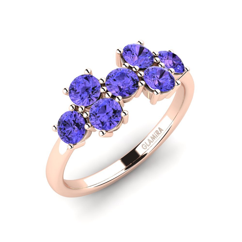 Or rose 14k Tanzanite Bague Hast