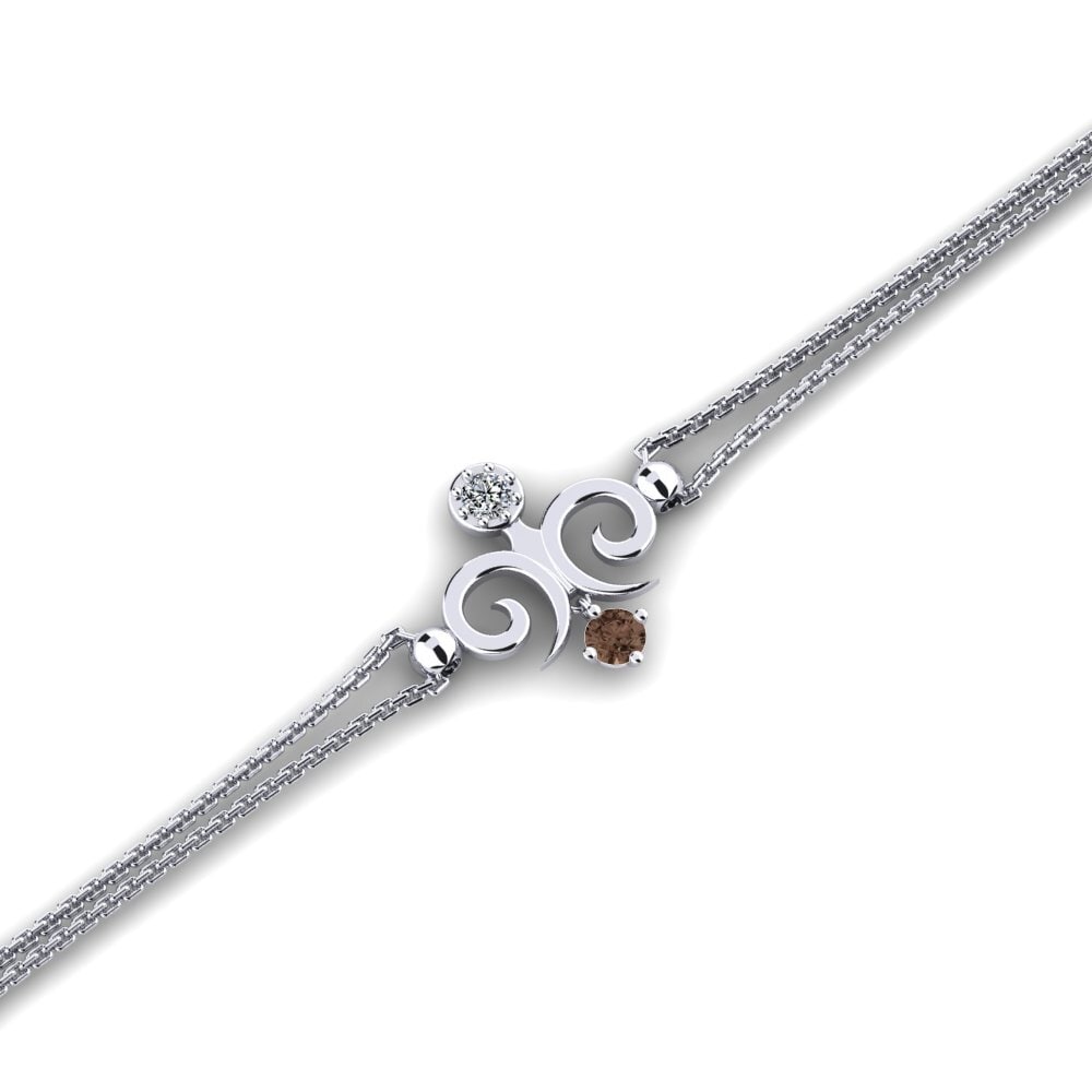 Round Smoky Quartz Women's Bracelet Haties
