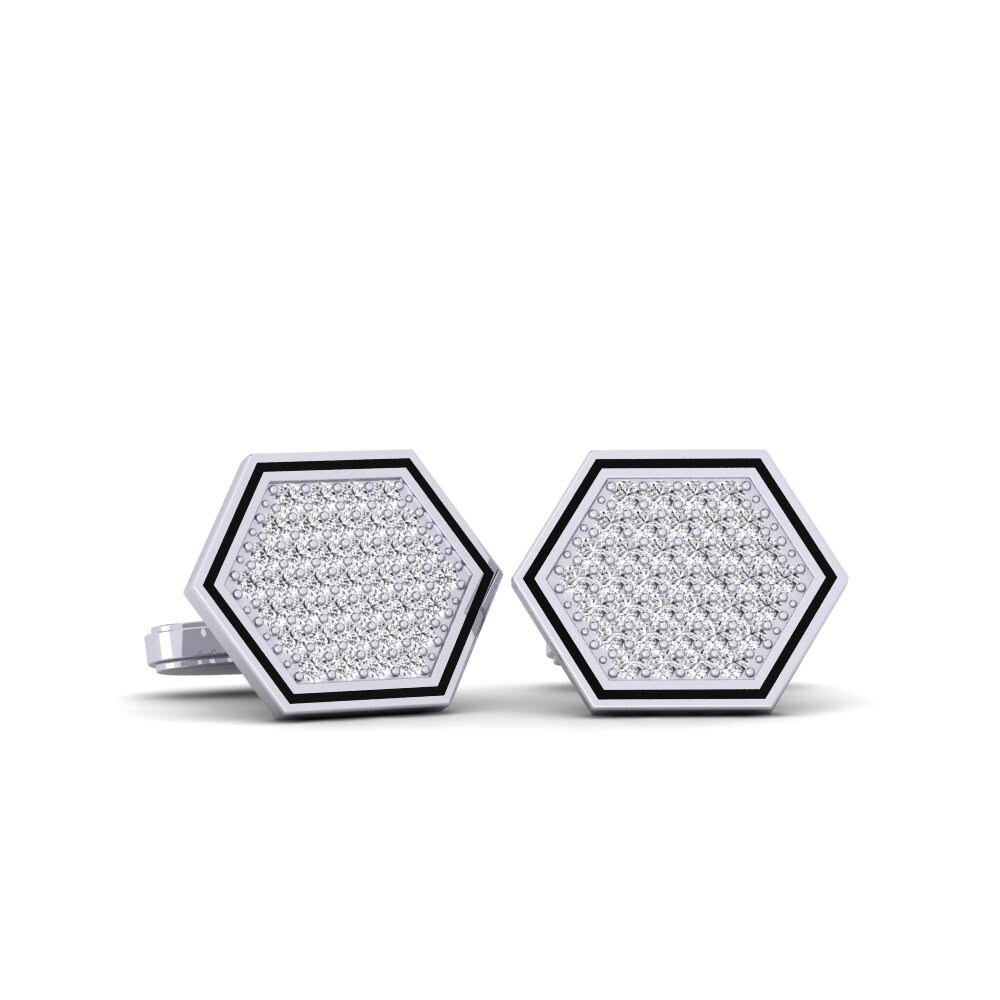 Lab Grown Diamond Cufflink Hatshepsut