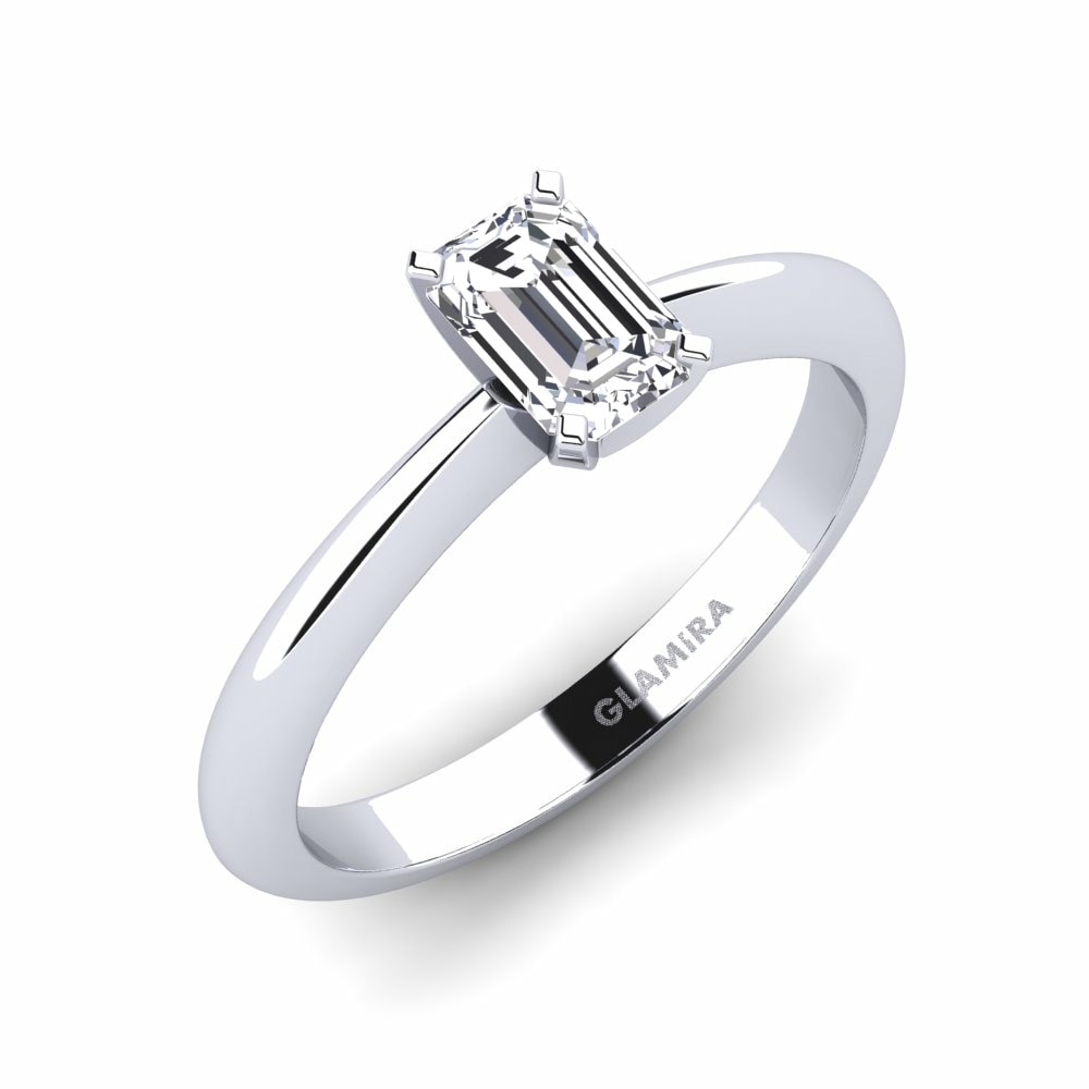 Classic Solitaire Engagement Rings Hayley 0.62 Crt 585 White Gold Lab Grown Diamond
