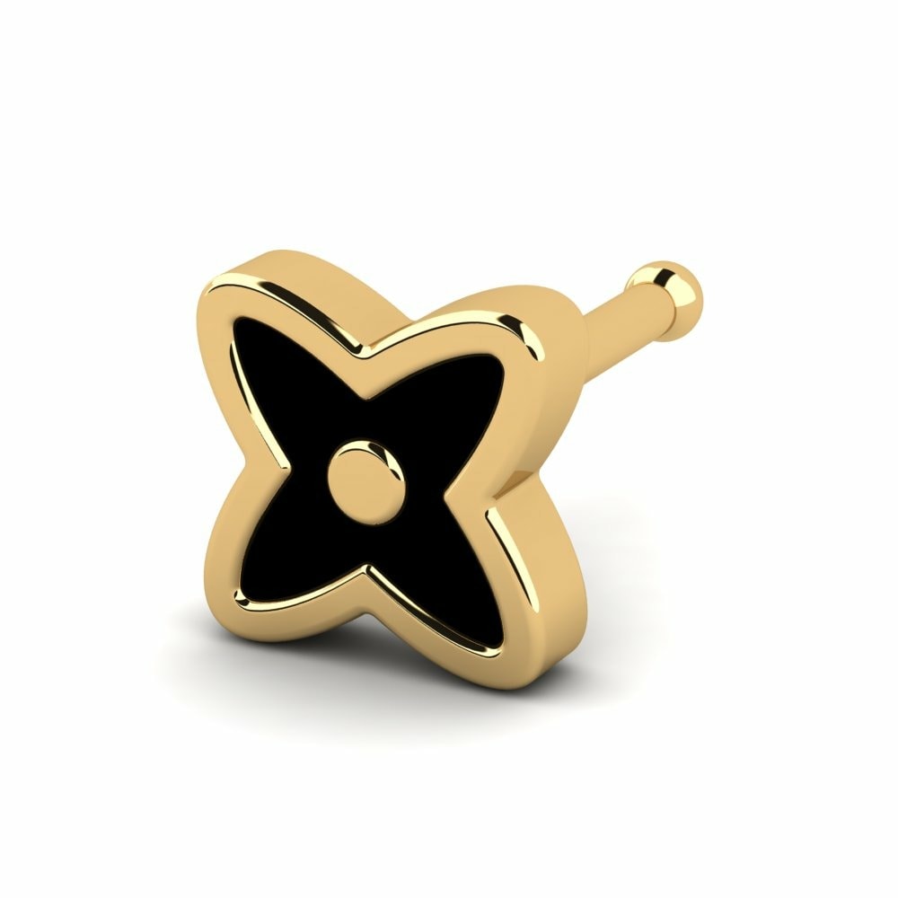 18K Geel Goud Neus Pin Hazen