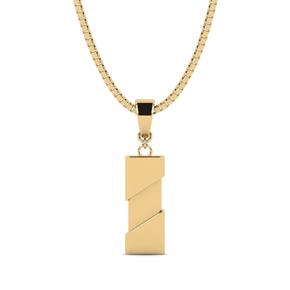 Or Jaune 9k Pendentif pour homme Hazlitt