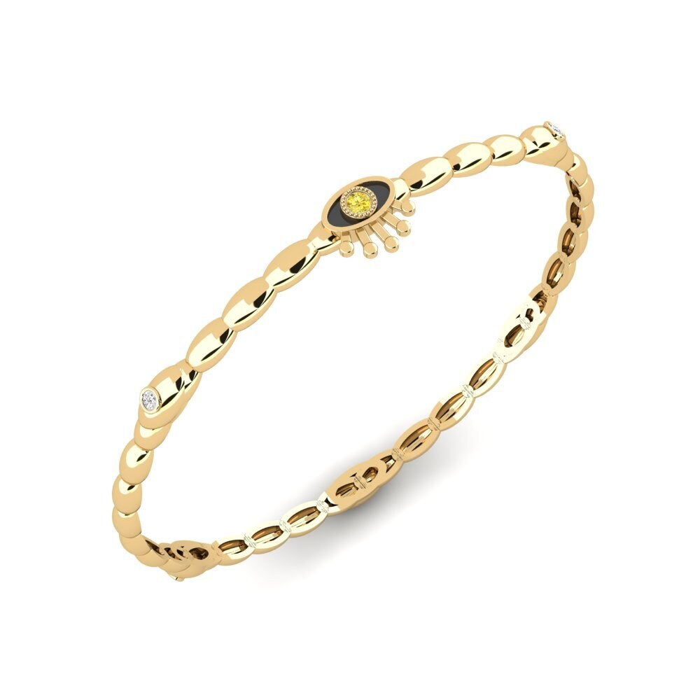 Zafiro amarillo Brazalete de mujer Healing