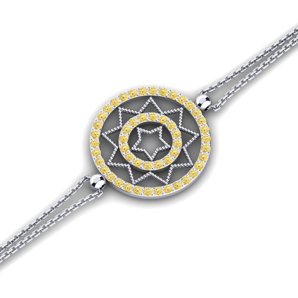 Diamante Amarillo Pulsera de Mujer Hecht