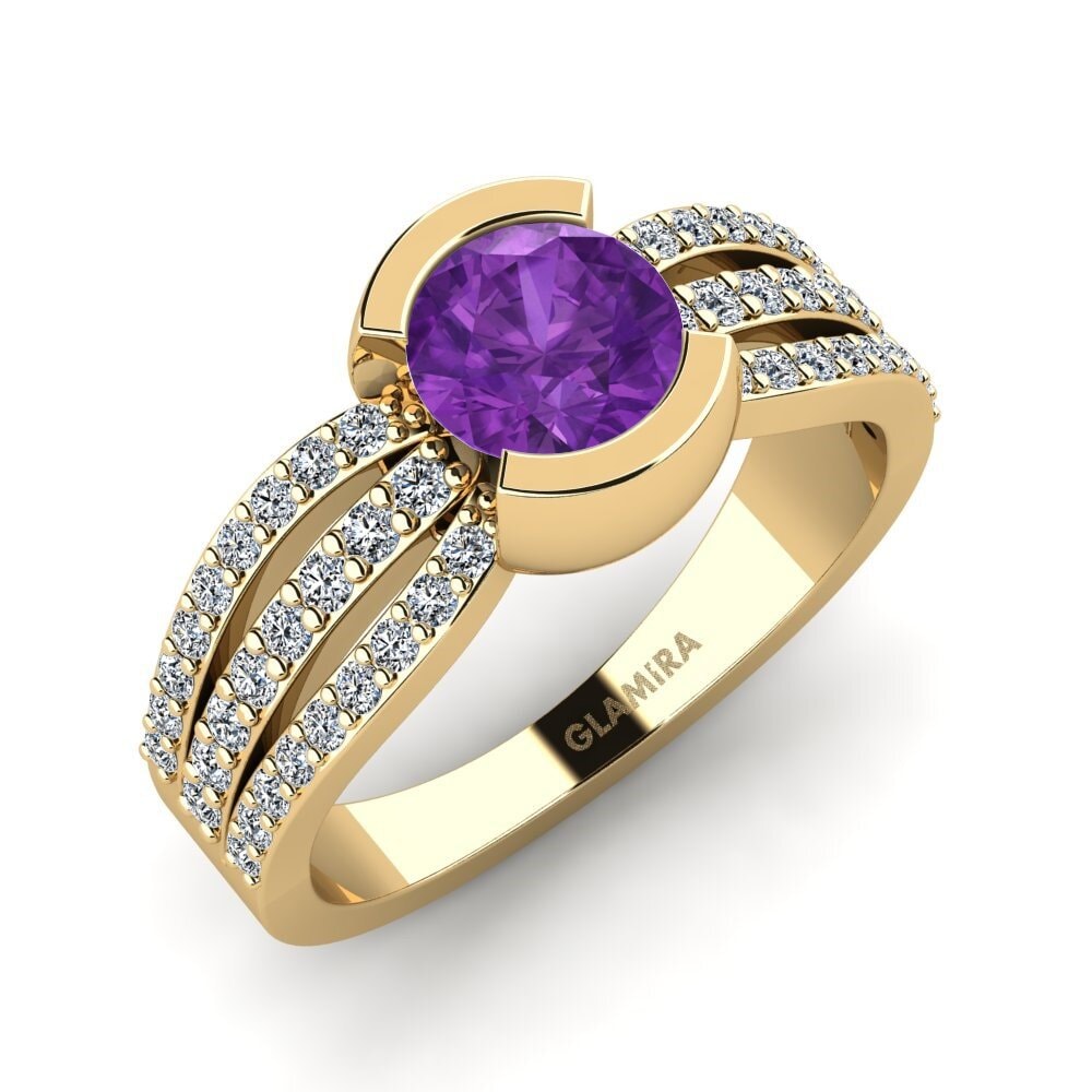 Amethyst Women's Ring Hehwe