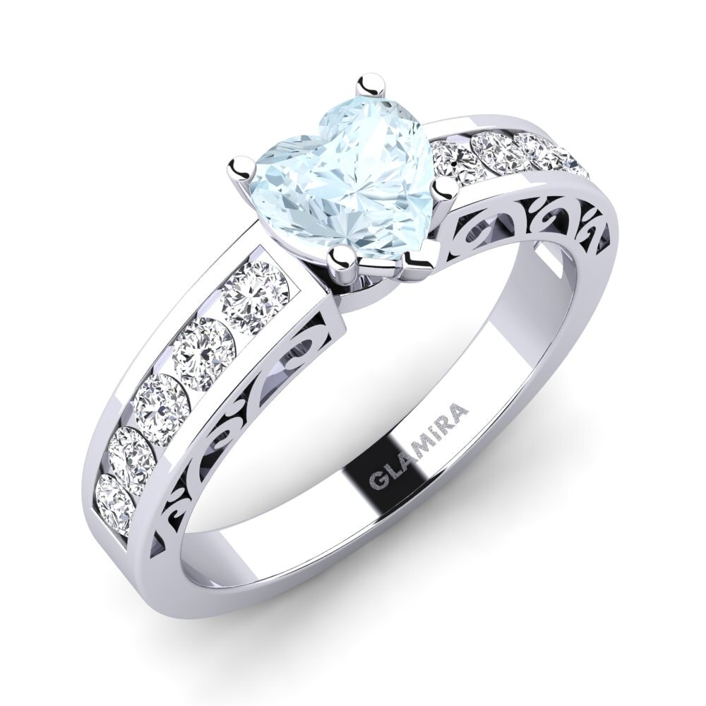 Aquamarine Engagement Ring Helena