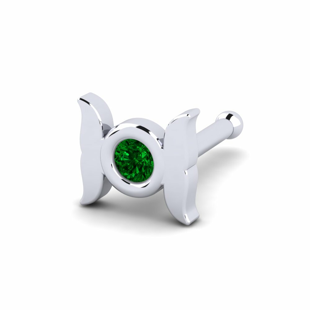 Groene Zirkoon Neus Pin Helmty