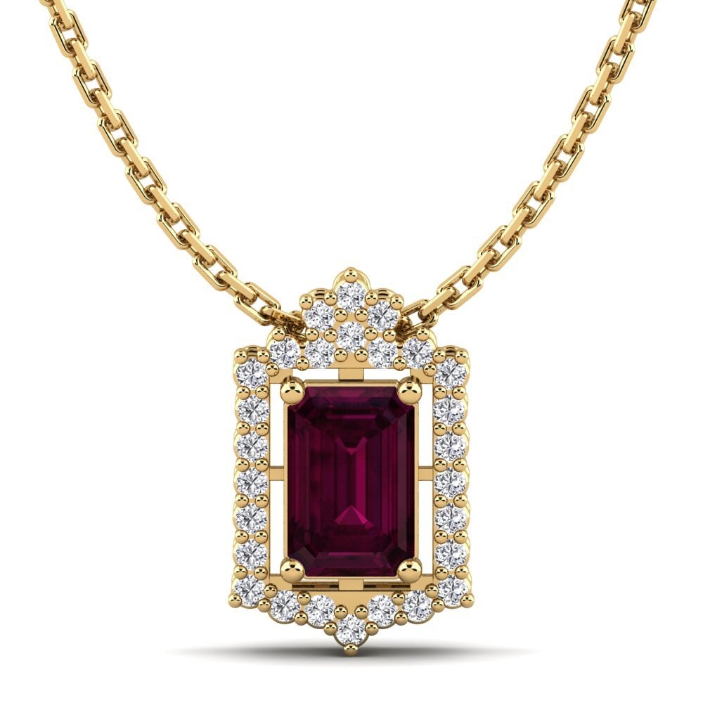 Rhodolite Garnet Women's Pendant Heloise