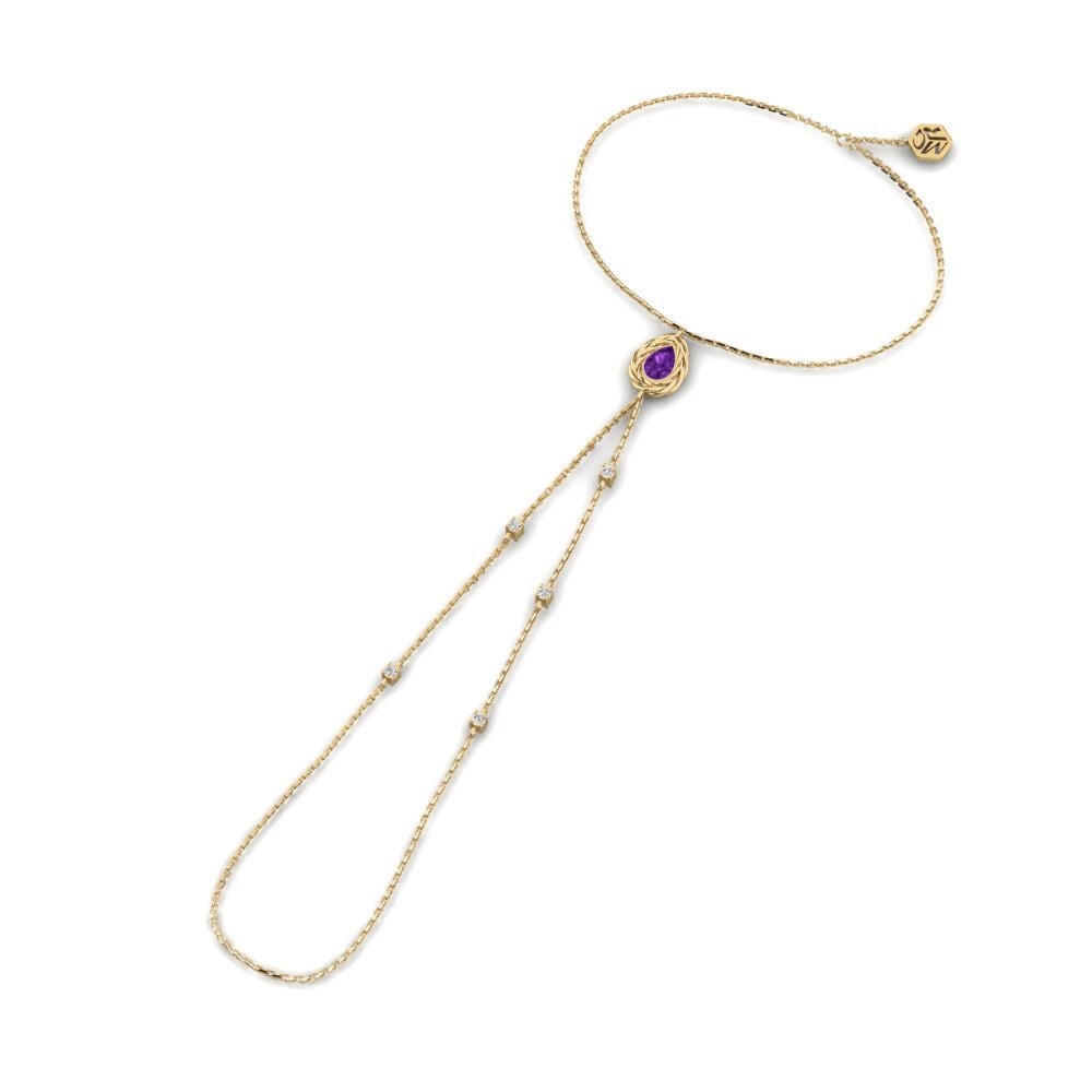 Améthyste Bracelet de main Helsara