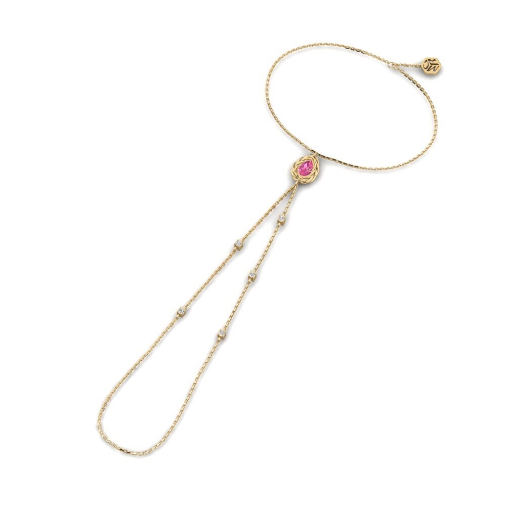 Tourmaline Rose Bracelet de main Helsara
