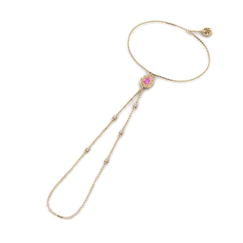 Topaze Rose Bracelet de main Helsara