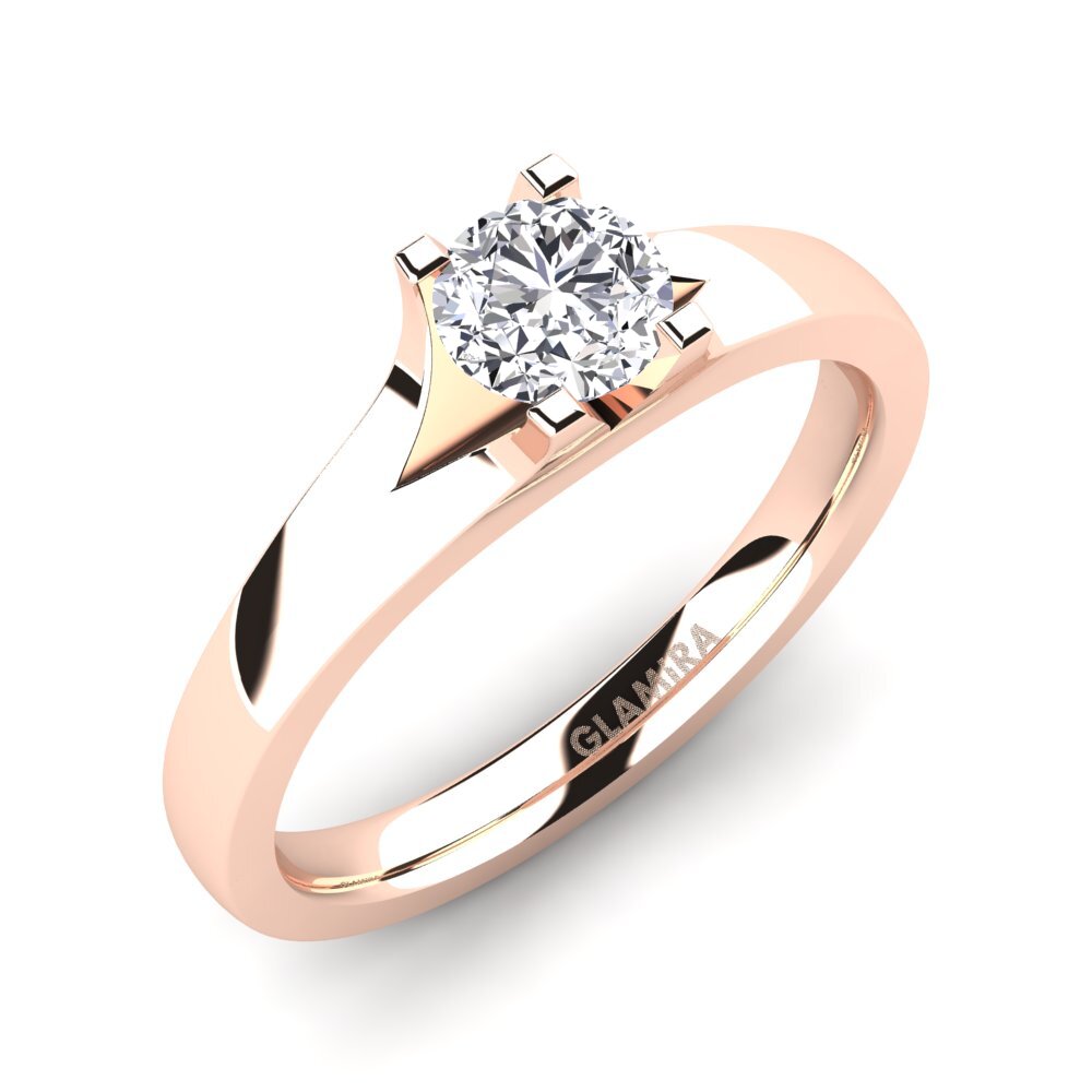 14ct Rose Gold Engagement Ring Henrietta 0.5crt