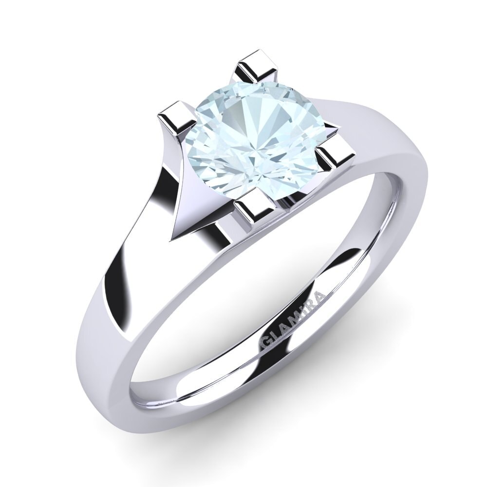Aquamarine Engagement Ring Henrietta 1.0crt