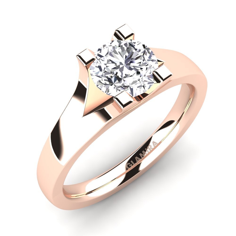 14ct Rose Gold Engagement Ring Henrietta 1.0crt