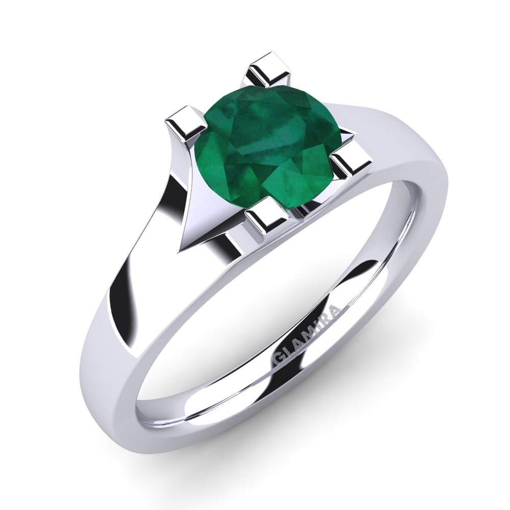 Emerald Engagement Ring Henrietta 1.0crt