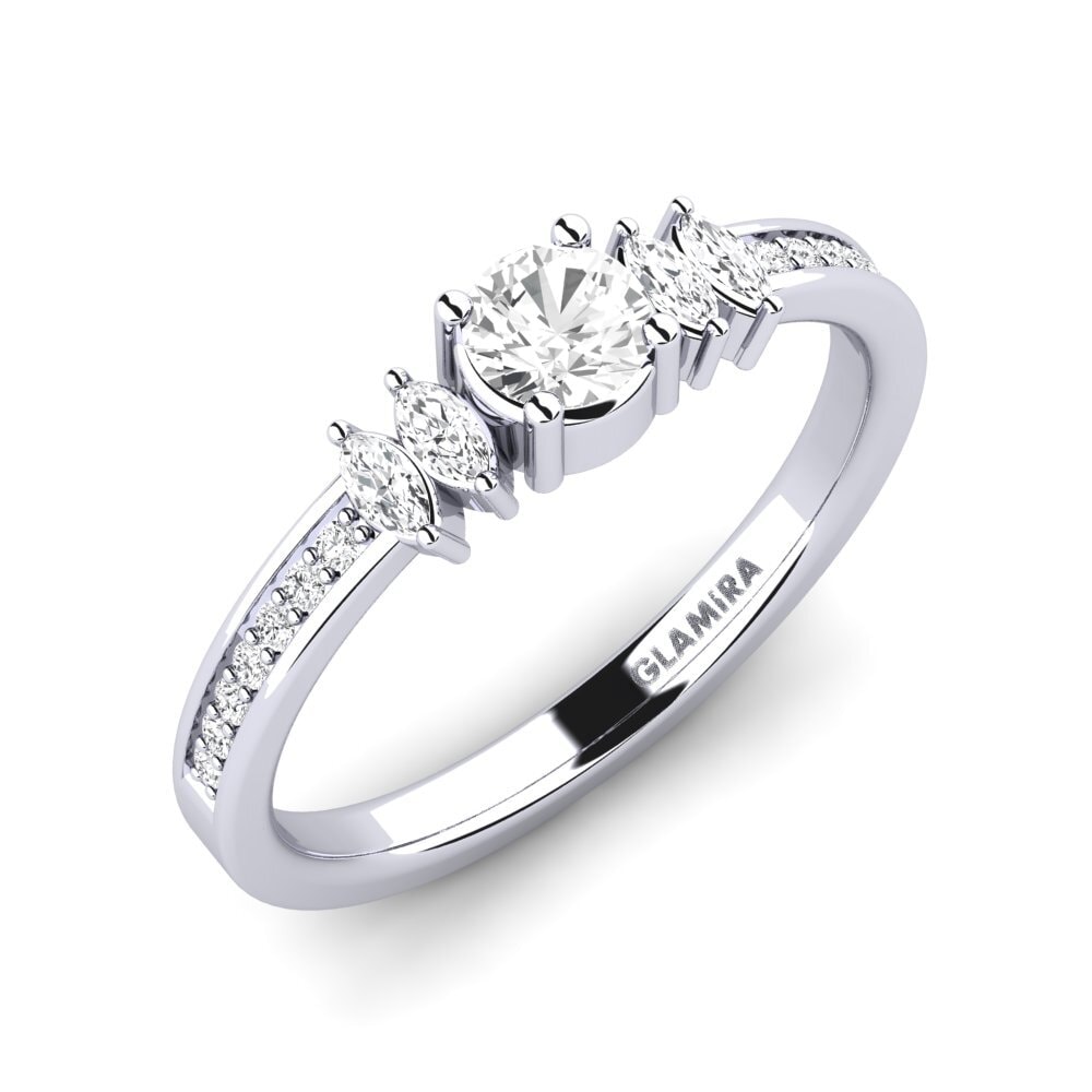 White sapphire Engagement Ring Hepsy