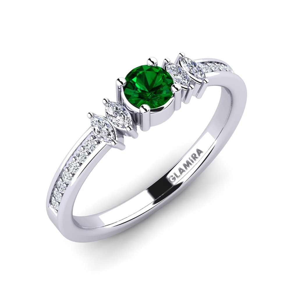 Zircone Verde Anello di fidanzamento Hepsy