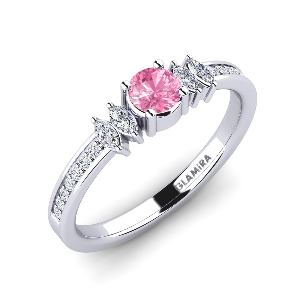 Zaffiro Rosa Anello di fidanzamento Hepsy