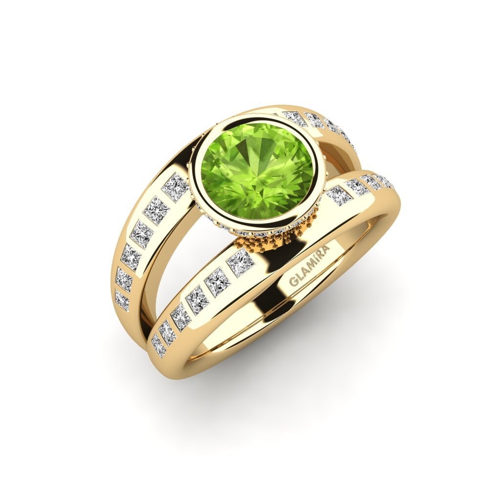 Peridot Engagement Ring Herkuq
