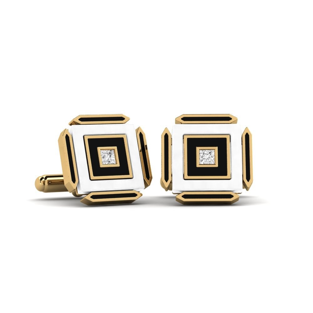 White sapphire Cufflink Hetzel