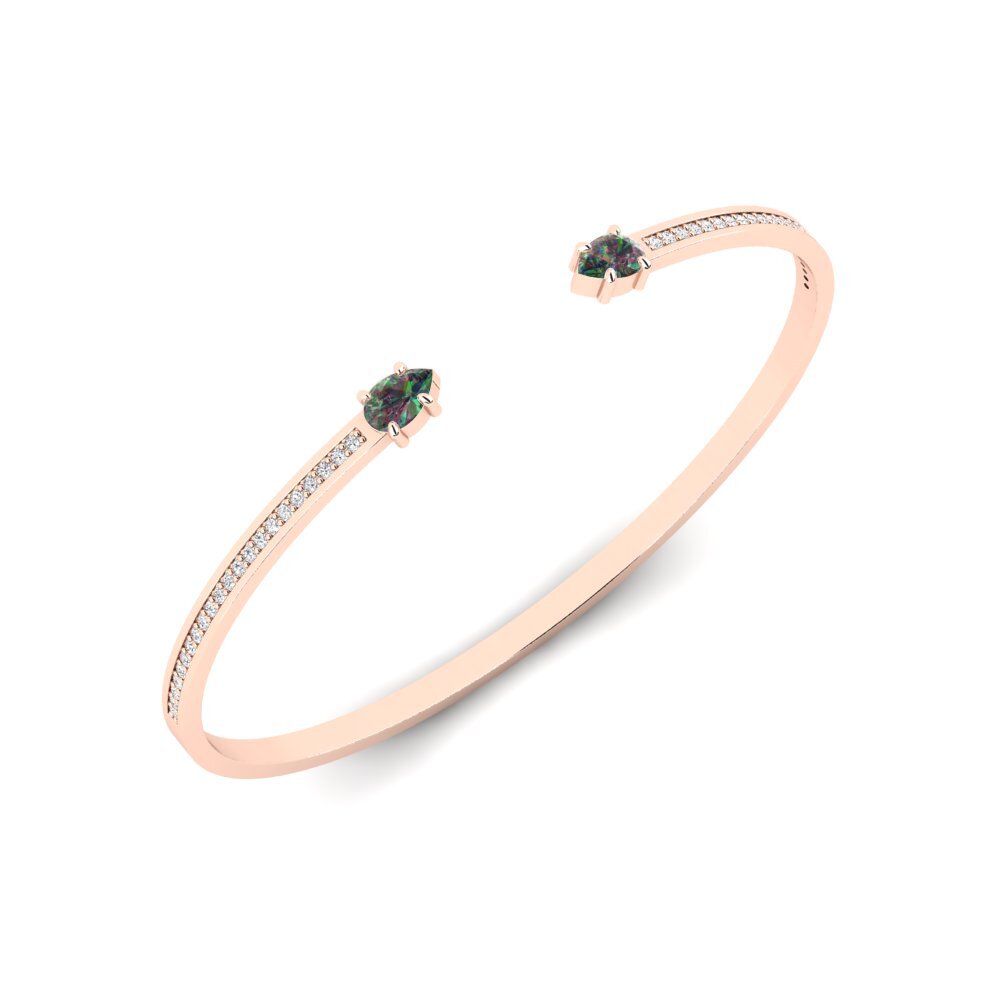 14k Rose Gold Mystic Topaz SYLVIE Bracelet Hewtw