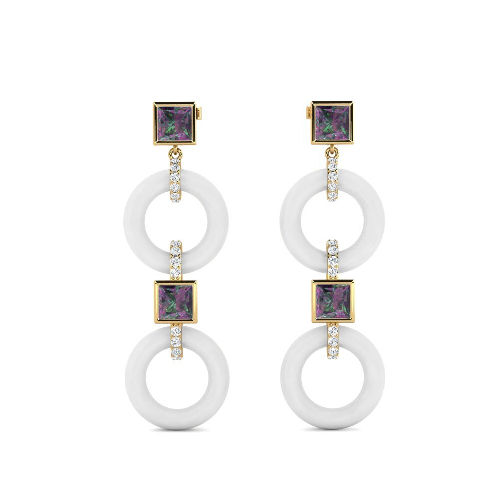 Mystic Topaz Women's Earring Hibbler
