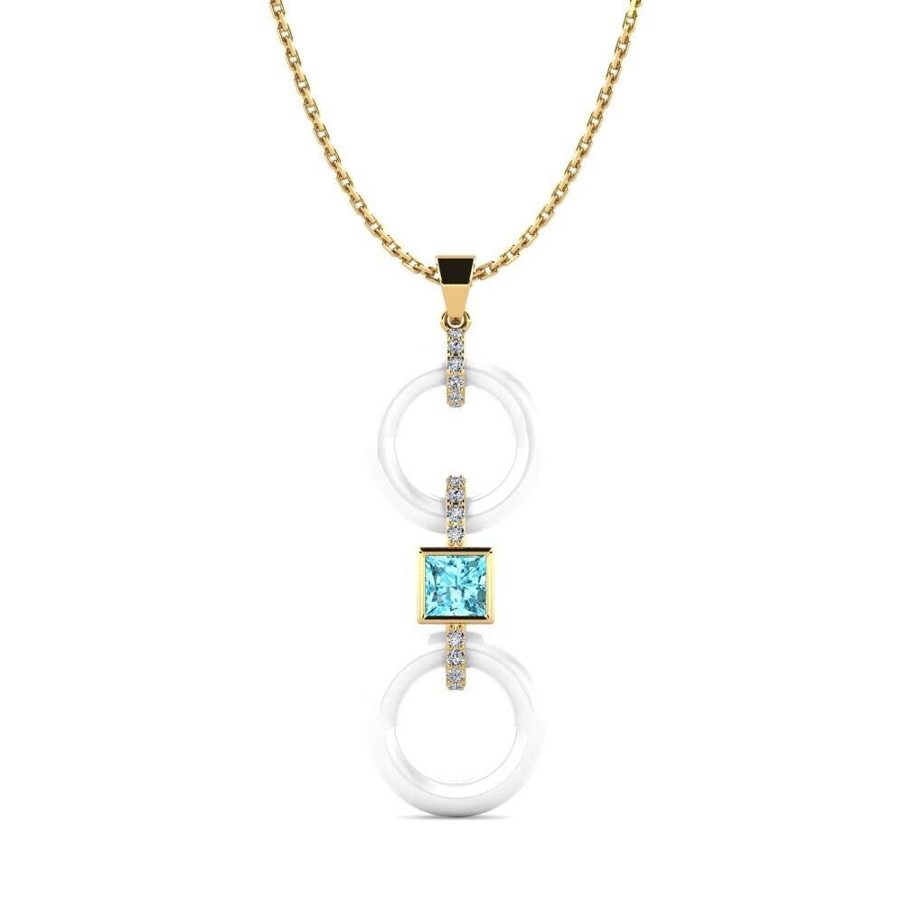 Blue Zircon Women's Pendant Higham