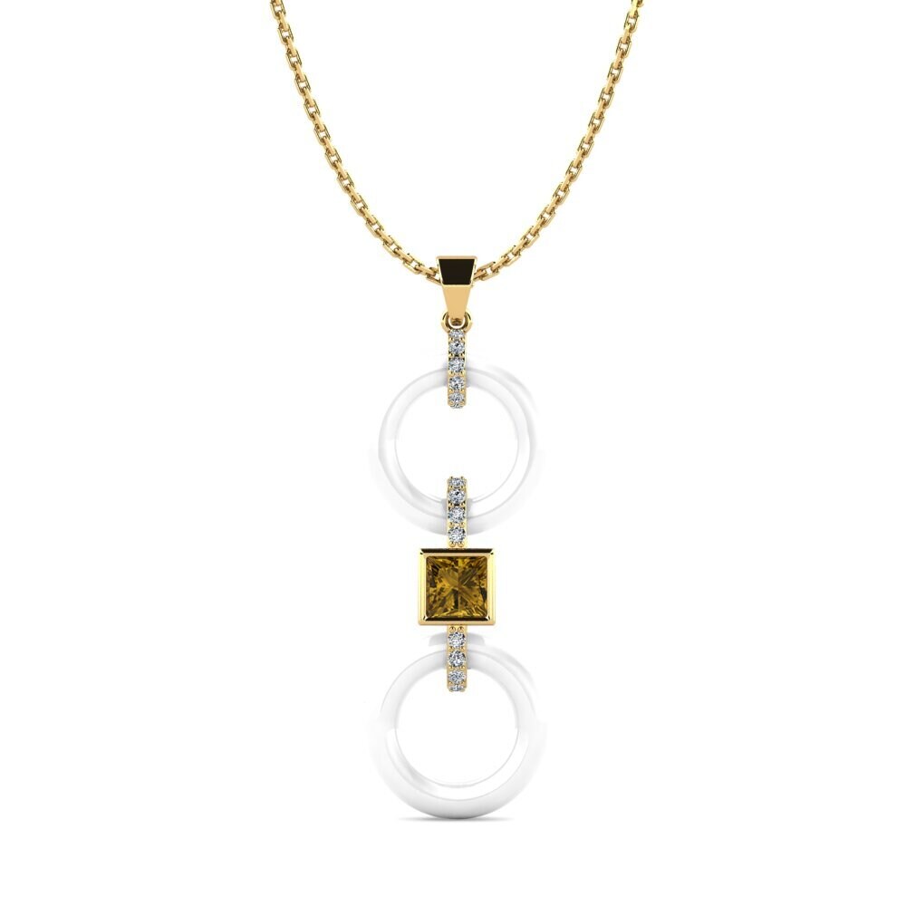 Brown Zircon Women's Pendant Higham