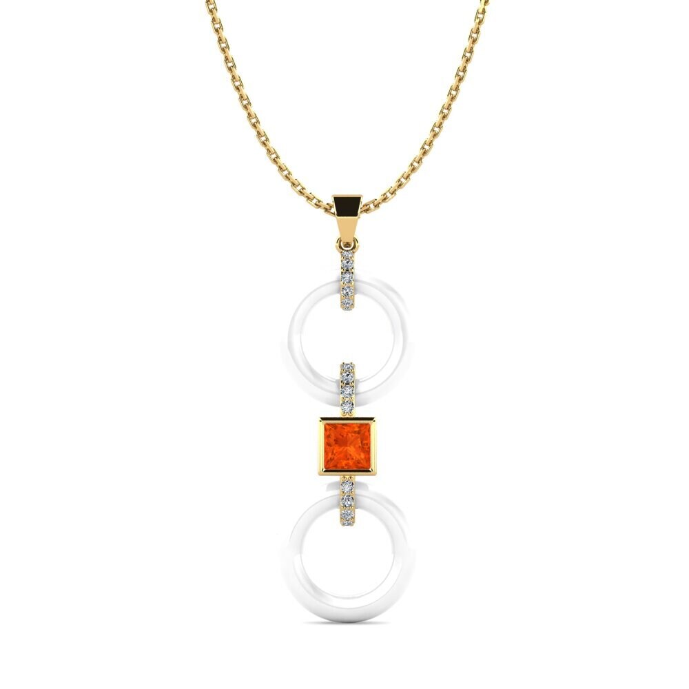 Fire Opal Women's Pendant Higham
