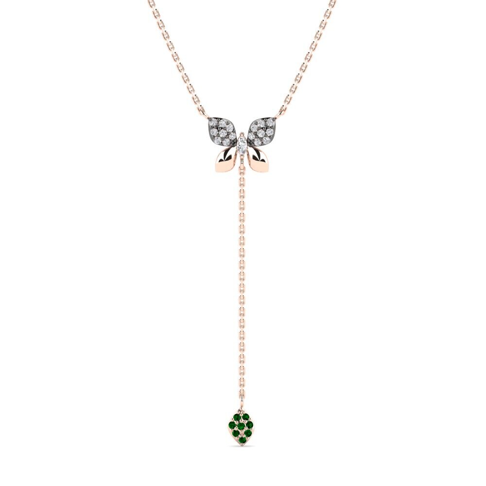 Zircônia Verde Colares Feminino Hikaru