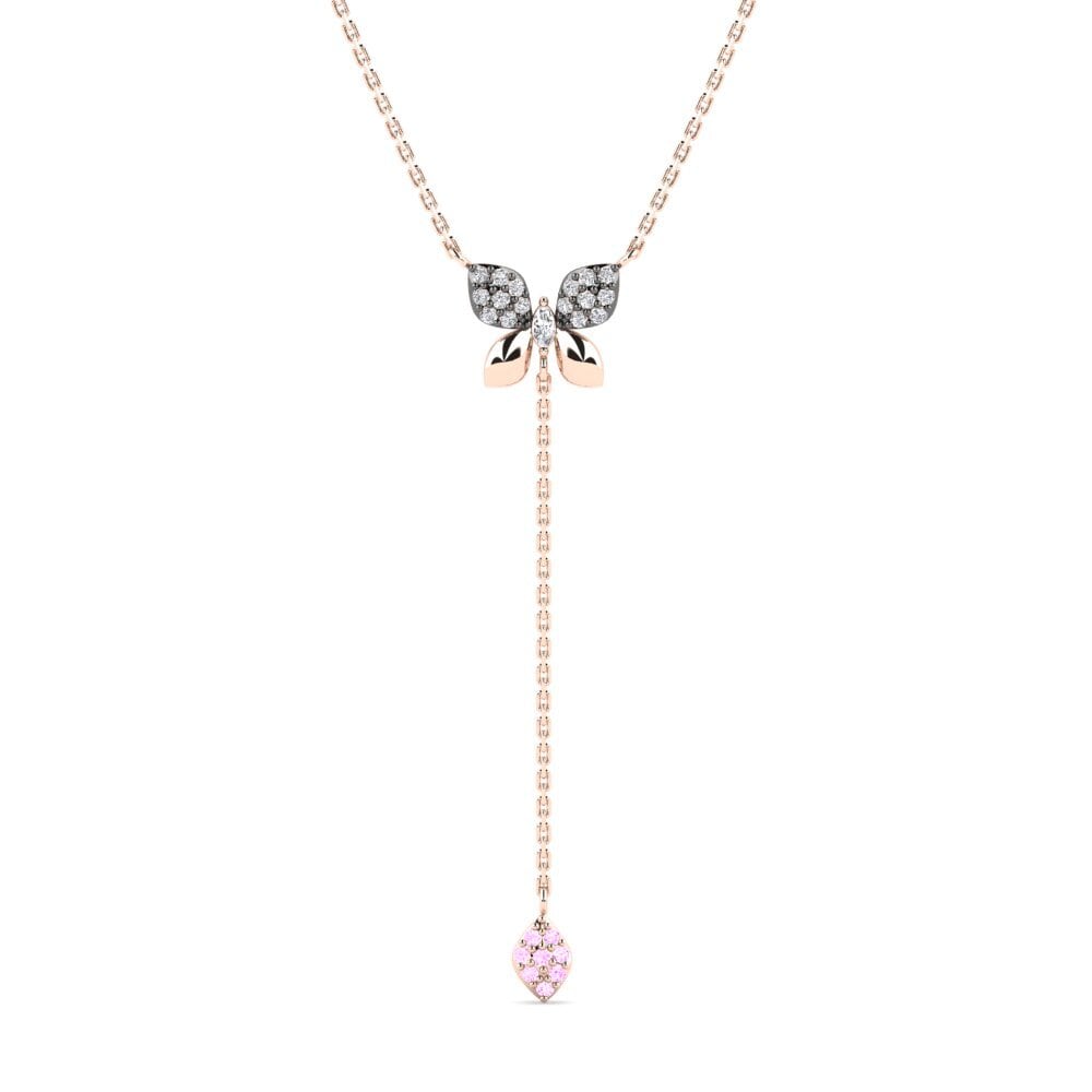 Pink Sapphire Women's Necklace Hikaru