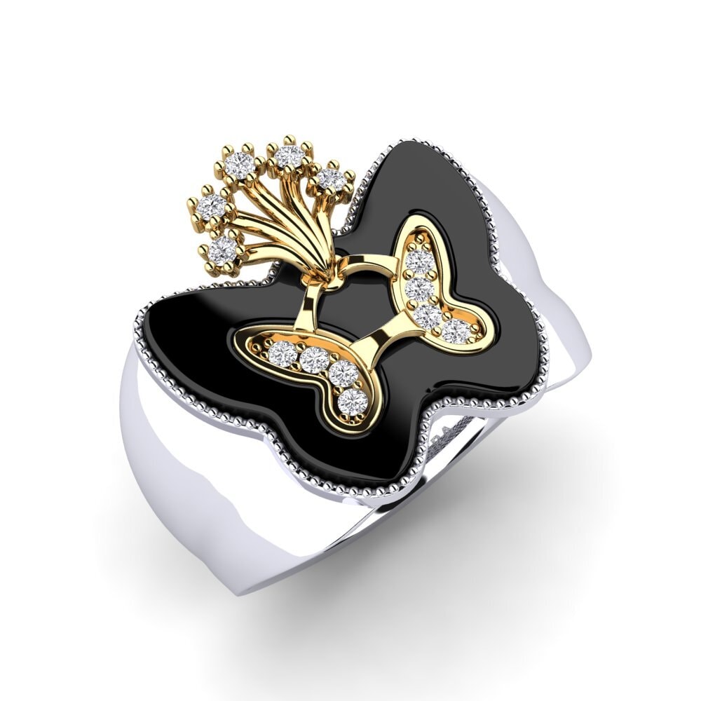 14ct White & Yellow Gold Lab Grown Diamond Ring Hilley