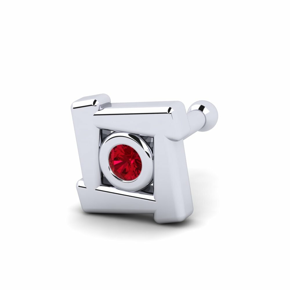Red Zirconia Nose Pin Hizmol