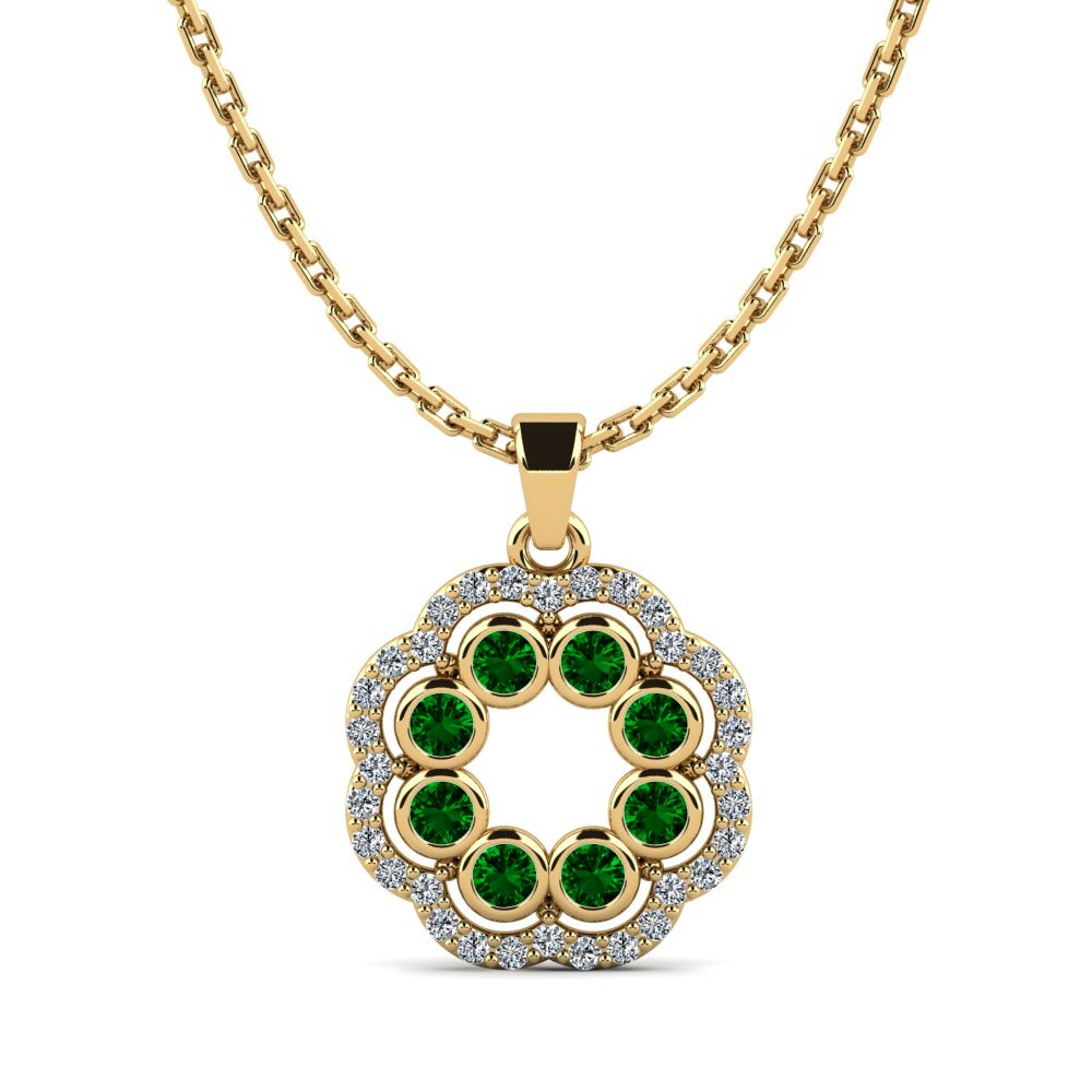 Green Zirconia Women's Pendant Hobbler