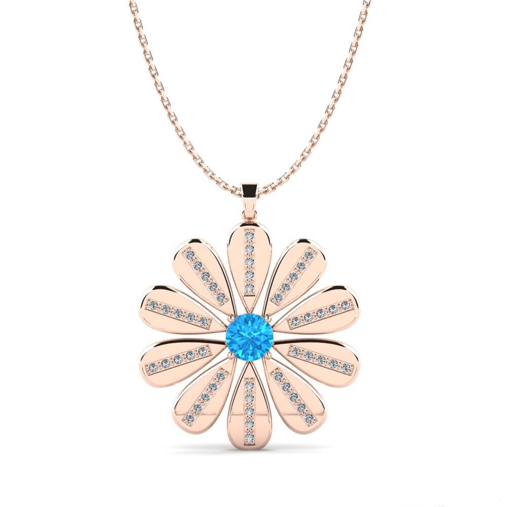 Blue Topaz Women's Pendant Hodia