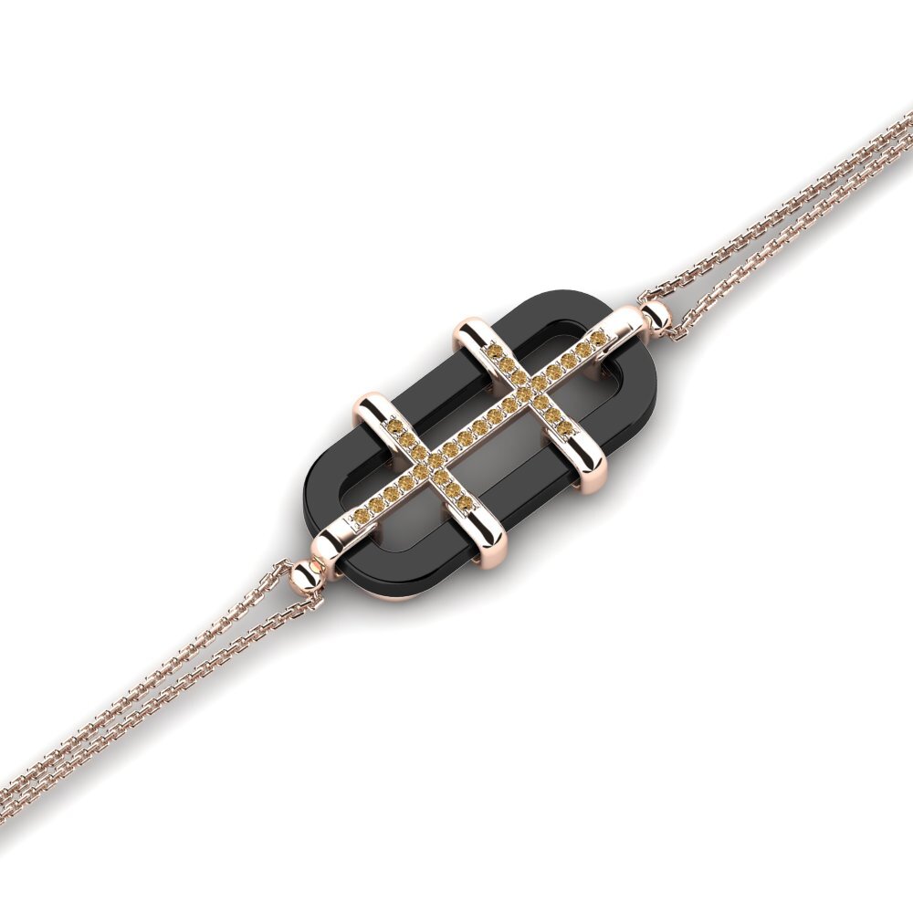 Berlian Coklat Gelang wanita Holdridge