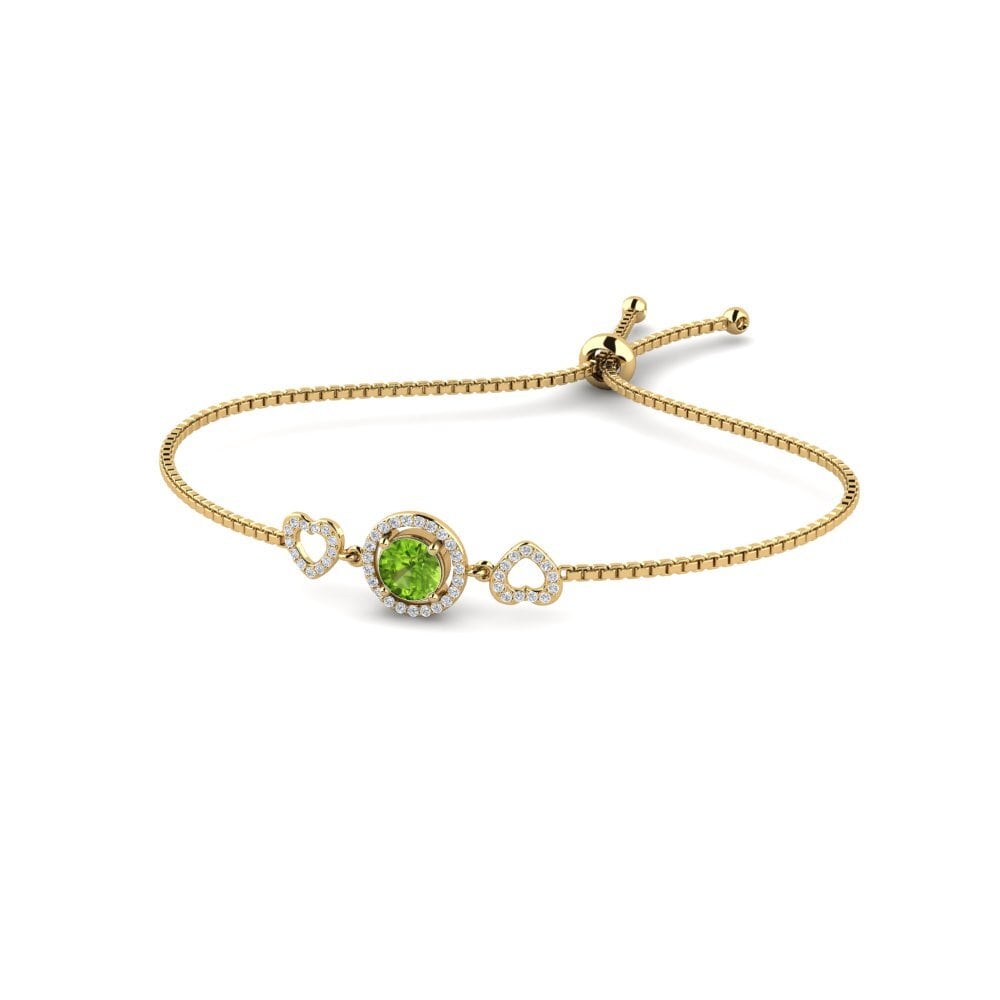18ct Yellow Gold Peridot Women's Bracelet Holland