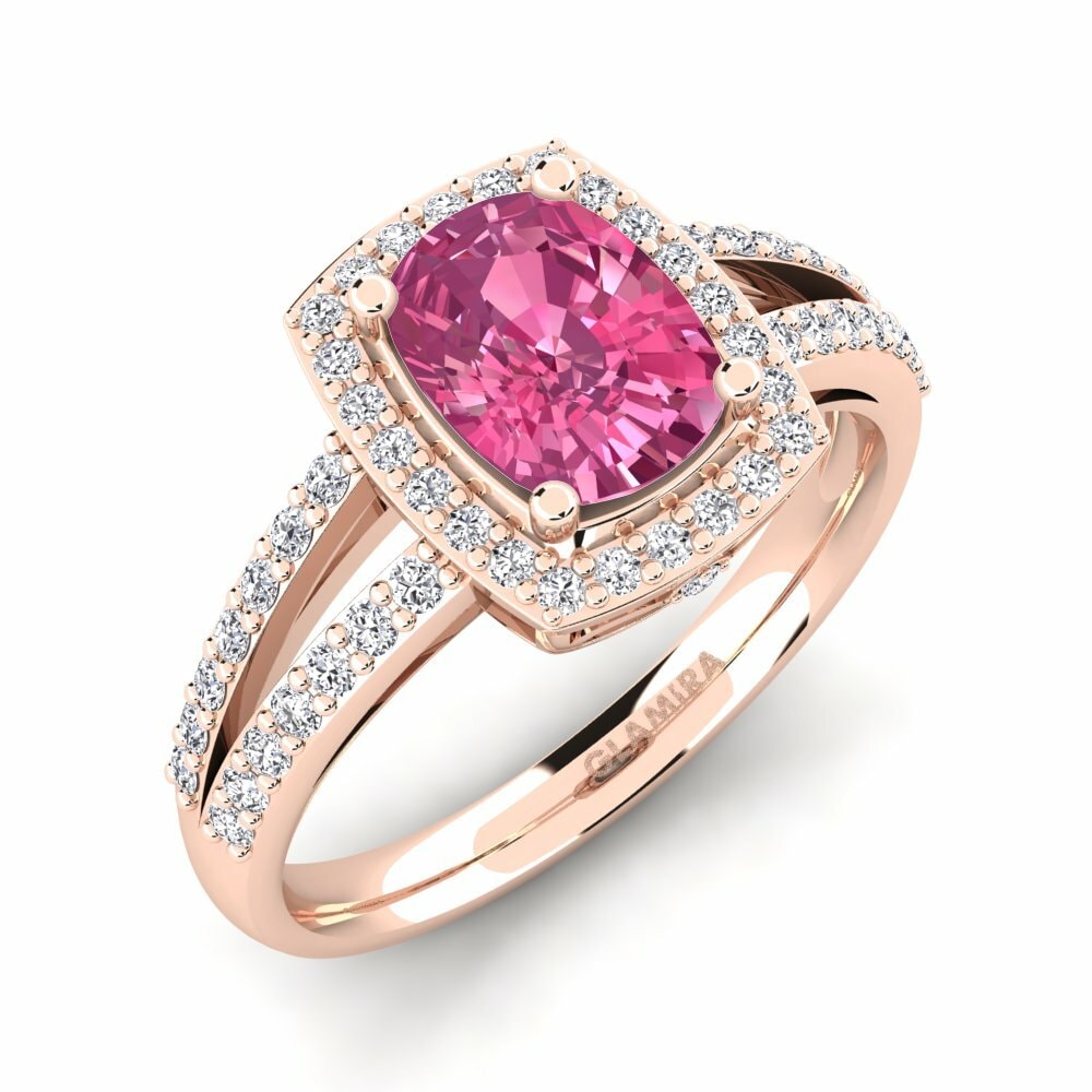 18K Rood Goud Verlovingsring Holly