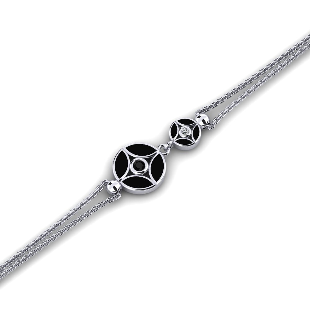 Black Sapphire Women's Bracelet Hollyenes