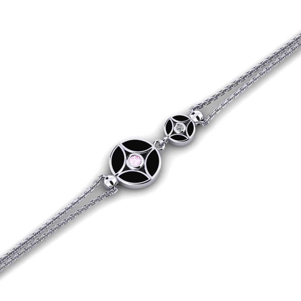 Pink Sapphire Women's Bracelet Hollyenes