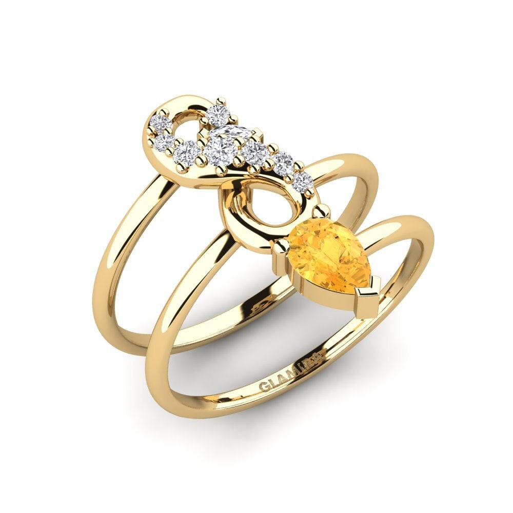 9ct Yellow Gold Citrine Ring Honorable