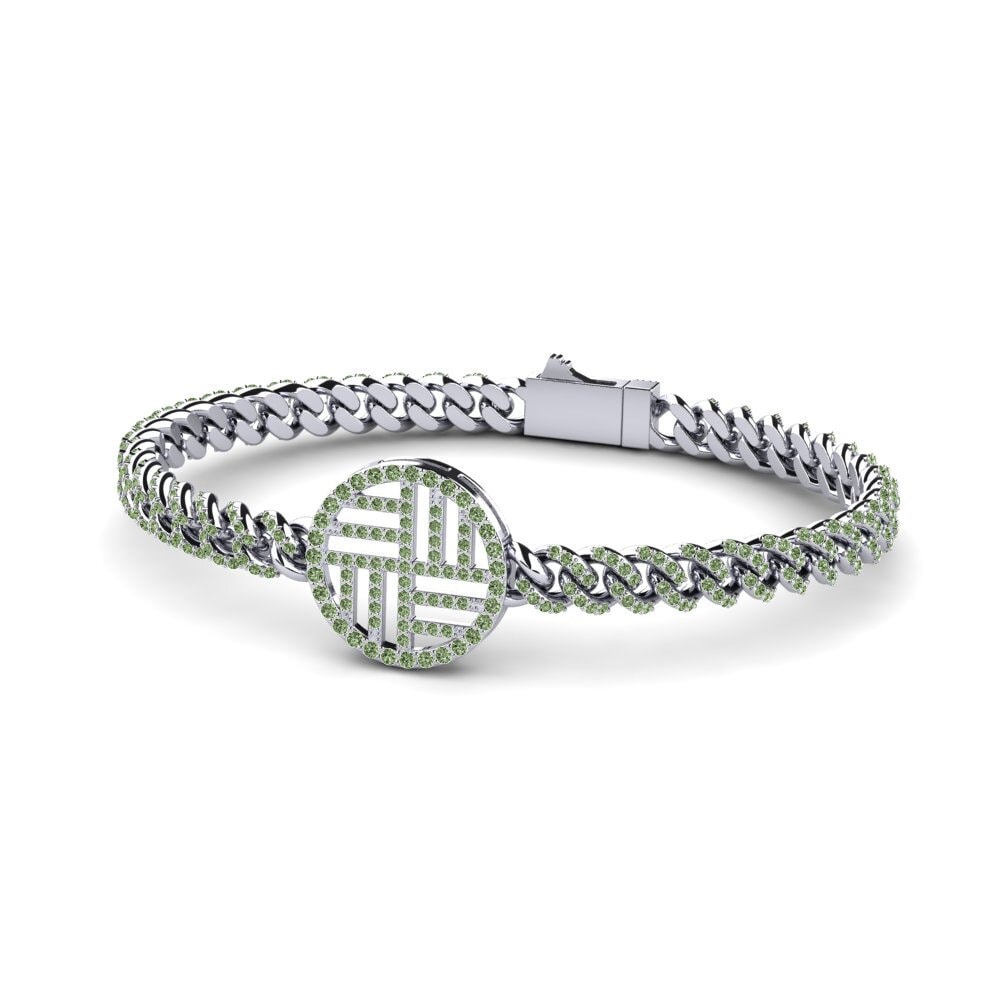 Diamante Verde Pulsera de Mujer Hooroon