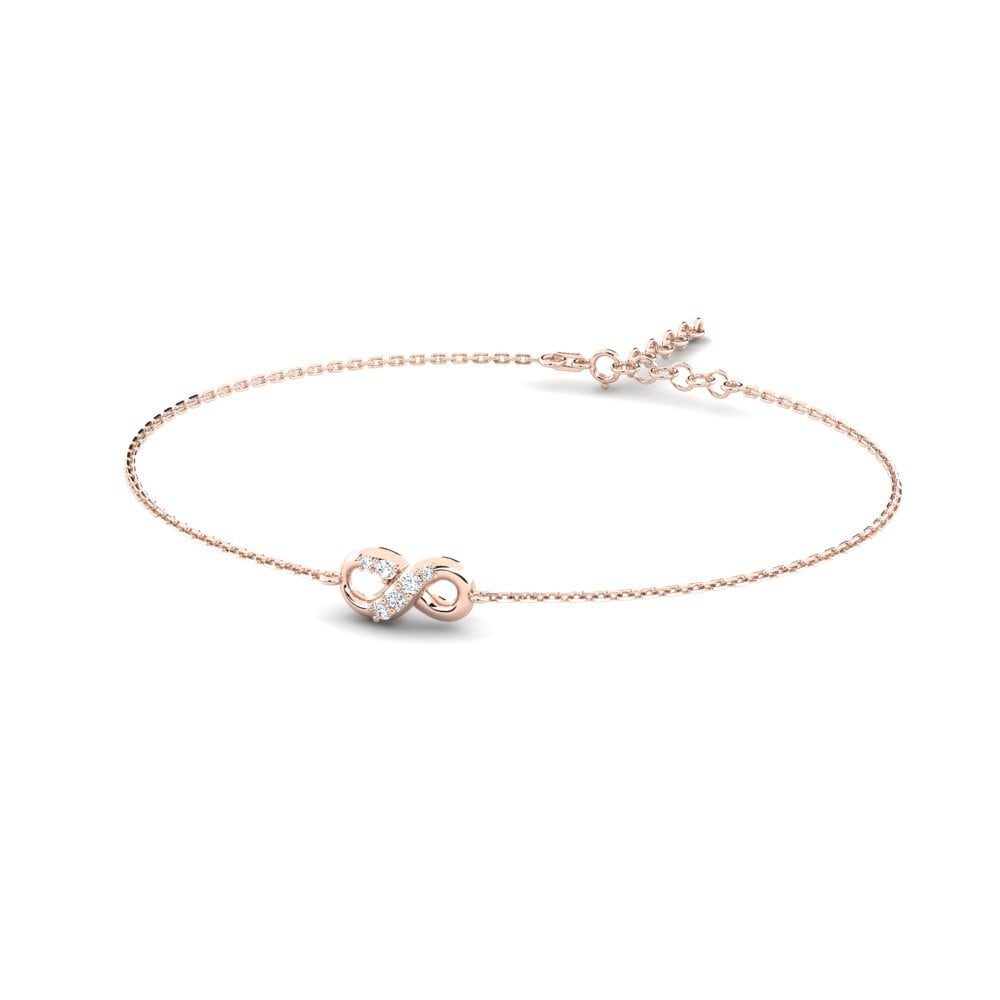 9ct Rose Gold Zirconia Women's Bracelet Hopeful