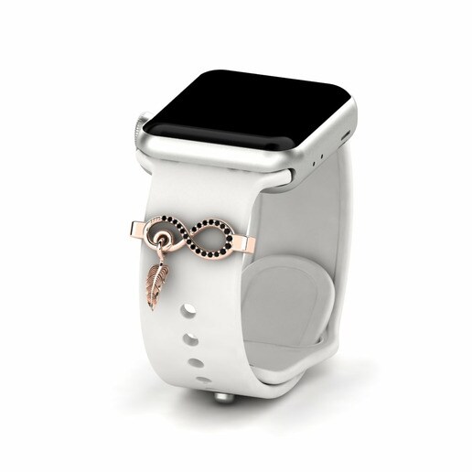 Phụ kiện Apple Watch® Hopeso - A Vàng Hồng 585 & Kim Cương Đen
